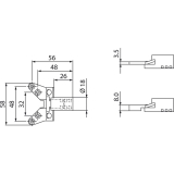 Anschraubtaschen INCANTO Standard - 6,5 mm