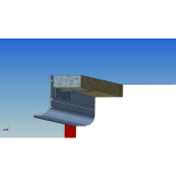 Befestigungswinkel Aktor oben f�r C- und L-Profil Aktor horizontal, Alu natur