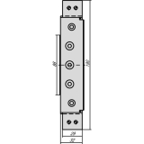 Aufnahmeelement VX 7611-3D, Edelstahl