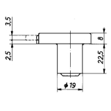 HEKNA 203 Zylinder-Kastenschloss rechts, Zamak