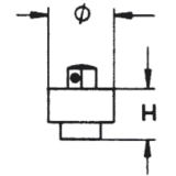 GEDORE Aufsteckknarre fr Drehmomentschlssel 754-04 3/4\"vierkant