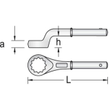 GEDORE Aufsteckringschlssel 2A 36 mm gekrpft