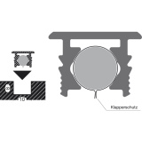 Plano Top "Mega" Ausrichtbeschlag, Flgelhhe 2375-2650 mm, Einzelverpackung