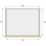 HETTICH SYSTEMA TOP 2000 Stahlschubkasten, EB 392 mm, schwarz