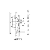 Fluchtt�rschloss 1820, U-Stulp,1-flg. Funk. B/EN179/1125, DM 35,univer.Edelstahl