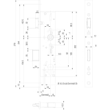 Fluchttrschloss 1820,Flachstulp,1-flg. Funk.B/EN179/1125,DM 45,univer.Edelstahl