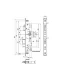 Fluchttrschloss 1821,U-Stulp, 2-flg.Funkt.B/EN179/1125, DM 35,univer.Edelstahl