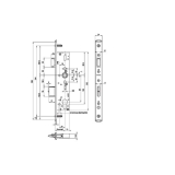 Fluchttrschloss 1827,Fallenfest.2-flg. Funkt. E/EN179/1125, DM 35, Edelstahl