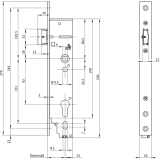 Fluchttrschloss B 1959 mit Motor Dorn 35 links