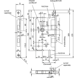Fluchttrtreibriegel 2390 f. 23er-Serie, rechts, DM 80, Winkelstulp, Edelstahl