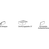 GU Timberstep 164 Zubehr-Beutel A zu Aufsatzschiene P1634, TS 68 mm, Schema A/C