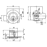 Blechmontagezylinder 29 mm H36000, Messing vernickelt