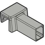 BLUM AMBIA-LINE Querrelinghalter Kunststoff Seidenwei matt
