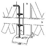 Bodenschieber 400 mm, Stahl verzinkt