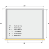HETTICH SYSTEMA TOP 2000 Breitwandschubladen, KB 800 mm, Alu-Finish