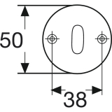 SCH - LINE Drckergt. EUROPA - auf Ros. PZ, TS38 - 42, silber eloxiert