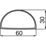 T 3000 Tischgestell Seitenteil (li/re) T- Fu; H: 712mm; T:750mm; RAL 9006 Tiger