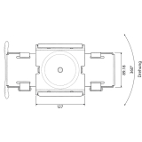 CPU-Halter Modell 005, Farbe schwarz