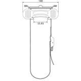 CPU-Halter Modell 005, Farbe schwarz