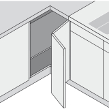BLUM CLIP top Falttrscharnier 60, mit Feder, Schrauben