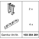 EKU CLIPO 35 G IS Endkappen Set, Kunststoff anthrazit