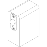 Saunabeschlag-Schnappklotz, Abachi-Holz (13.006)