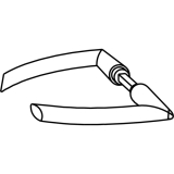 Drckerpaar 24.301, 8 mm, silber eloxiert