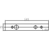 Oberes Lager DORMA PT 21 m. hochdrehbarem Bolzen  15 mm, silber elox. (01.118)