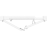 Schliefolgeregler DORMA SR 392, Gr. 1 : 1050 mm, f. Flgelb. ab 800 mm,verzinkt