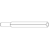 DORMA Wechselstift PR 115 - 9 mm, 90 mm lang