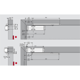 Trschlieer TS 90 Impulse EN 3-4, 1-flg. mit Gleitschiene, silber