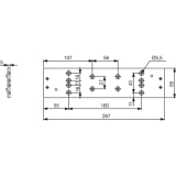 Montageplatte DORMA TS 91, silber