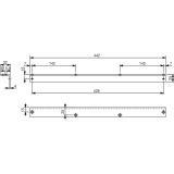 Sturzfutterwinkel DORMA G-N, silber