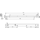 Sturzfutterwinkel DORMA G-EMF, silber