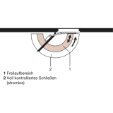 Trschlieer TS99FLR mit Gleitschiene, silber