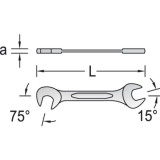 GEDORE Doppelmaulschlssel 8 klein 13 mm