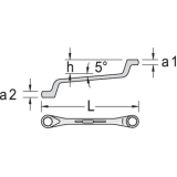 GEDORE Doppelringschlssel 2 DIN838 10 x 11 mm tief gekrpft