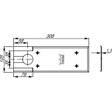 Abdeckplatten BTS 75, Edelstahl