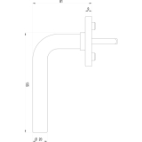 DORMA Fenstergriff OGRO 4155SO - verdeckt geschr., VK 7 x 35 mm, silber elox