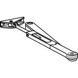 Flachgestnge mit Feststellung m. Abschaltung fr TS 73/83, silber