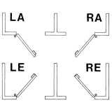 Rustikales Schlossset Wartberg BB, rechts einwrts, DM 60, Stahl blank