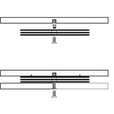Drehteller Discociak 1 Au�en � 160 mm, H�he 8 mm, Kunststoff schwarz