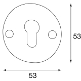 HRTNAGL Drckergt. GRDEN - auf Ros. PZ, TS38 - 45, verzinkt/patiniert