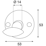 HRTNAGL Drckergt. GRDEN - auf Ros. PZ, TS38 - 45, verzinkt/patiniert
