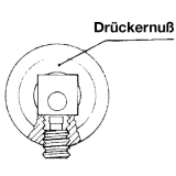 Drckerstift mit Achsialbohrung, 8, 5 x 155 mm, Stahl verzinkt