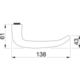 ECO Dr�ckerlochteil D 410 - VK 9 mm, FS, Alu silber eloxiert