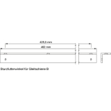Sturzfutterwinkel fr Gleitschiene B