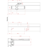 Trschlieer TS 10, EN 2,3,4 mit Gestnge, ohne Feststellung silber RAL 9006