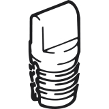 EKU CLIPO 15 Bodenfhrung, Kunststoff anthrazit