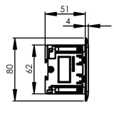 Einbau Steckdosenleiste EVOline Frame Dock Small 3xSchukosteckdose